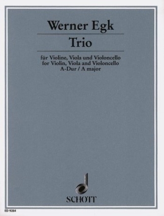 Trio A-Dur fr Violine, Viola und Violoncello Partitur und Stimmen