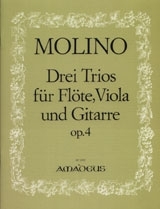 3 Trios op.4 fr Flte, Viola und Gitarre,  Stimmen