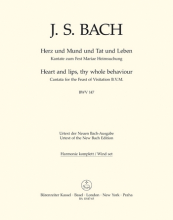 Herz und Mund und Tat und Leben Kantate Nr.147 BWV147 harmonie