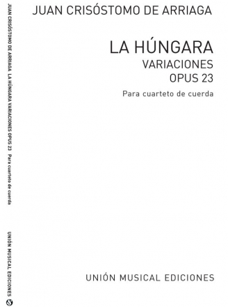 La Hungara Variaciones op.23 para cuarteto de cuerda parts