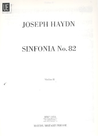 Sinfonie C-Dur Nr.82 Hob.I:82 fr Orchester Violine 2