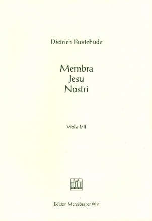 Membra Jesu nostri fr Soli, Chor (SSATB), Streicher und Orgel Viola 1/2