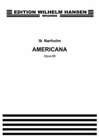 Americana op.89 fr gem Chor (dn) Partitur