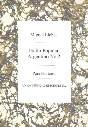 Estilo popular Argentino no.2 para guitarra