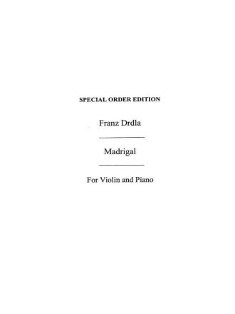 Madrigal fr Violine und Klavier Verlagskopie