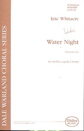 Water Night for mixed chorus a cappella score (en)