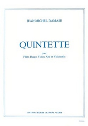 Quintette pour flte, harpe, violon, alto et violoncelle partition et parties