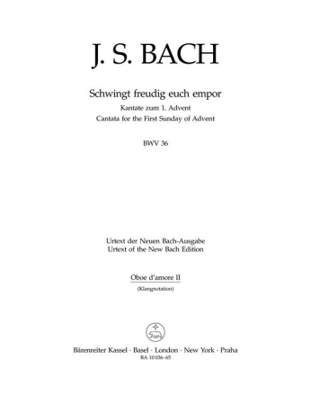 Schwingt freudig euch empor Kantate Nr.36 BWV36 Harmonie