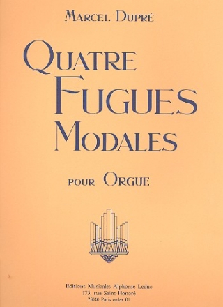 4 fugues modales op.63 pour orgue