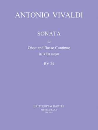 Sonata B flat major RV34 for oboe and bc