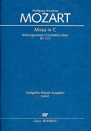 Messe C-Dur KV317 fr Soli, Chor und Orchester Klavierauszug