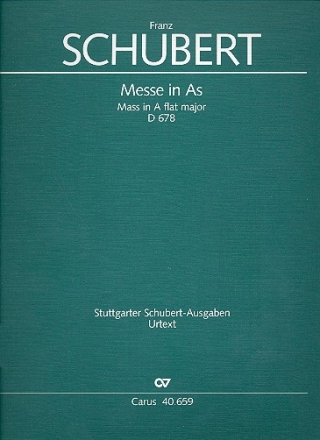 Messe As-Dur D678 2. Fassung fr Soli, Chor, Orchester und Orgel Partitur