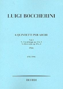 6 Streichquintette Band 1 (Nr.1-2) Studienpartitur