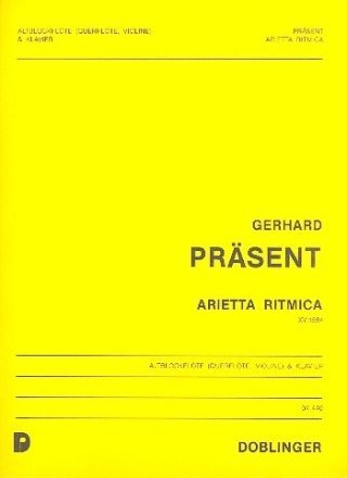 Arietta ritmica op.15 fr Altblockflte (Fl, Vl) und Klavier