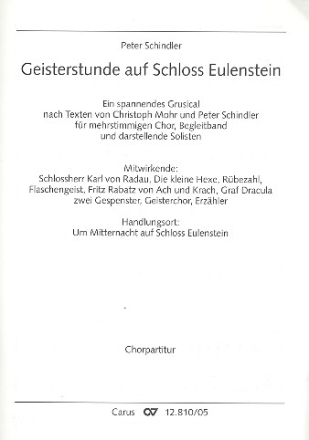 Geisterstunde auf Schlo Eulenstein Grusical fr Kinderchor, Begleitband und Solisten,   Chorpartitur