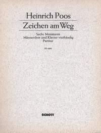 Zeichen am Weg fr Mnnerchor (TTBB) und Klavier 4-hndig Partitur - (= Klavierstimme)