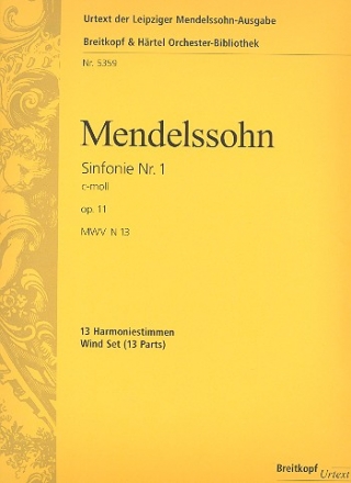 Sinfonie c-Moll Nr.1 op.11 fr Orchester Harmonie