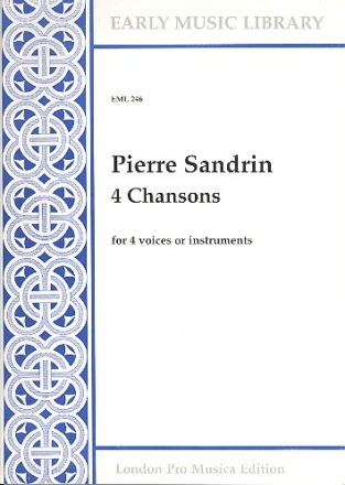 4 CHANSONS FOR 4 VOICES OR INSTRU- MENTS 4SCORES (+TEXTS)