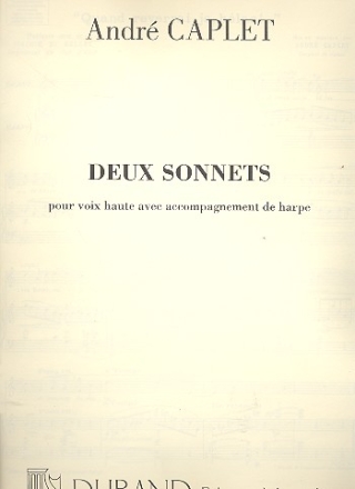 2 sonnets pour voix haute avec accompagnement de harpe