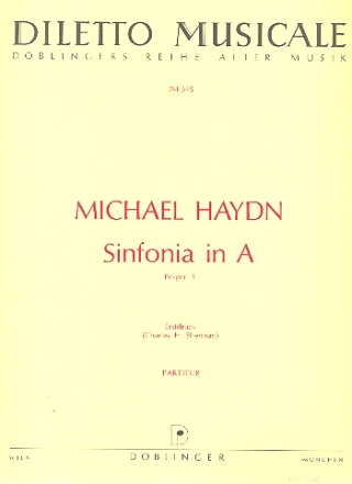 SINFONIA A-DUR FUER KAMMERORCHESTER PARTITUR SHERMAN, CHARLES H., ED.