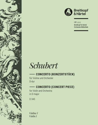 Concerto (Konzertstck) D-Dur D345 fr Violine und Orchester Violine 1