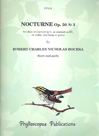 Nocturne op.50,3 for oboe (clarinet, violin) and harp (piano)