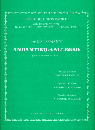 Andantino et allegro pour trompette et piano