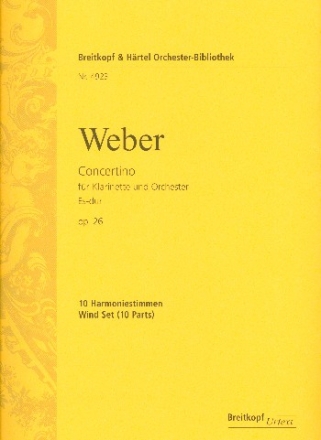 Concertino Es-Dur op.26 fr Klarinette und Orchester Harmonie