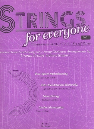 Strings for everyone vol.1 fuer fr Streichorchester Stimmensatz (4-3-2-2-1)