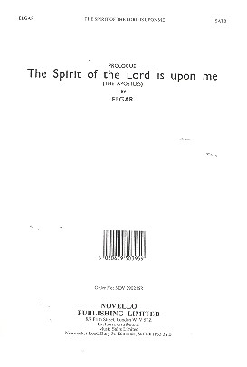 The Spirit of the Lord is upon me for mixed chorus and piano score