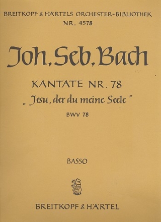 Jesu der du meine Seele Kantate Nr.78 BWV78 Violoncello / Kontrabass