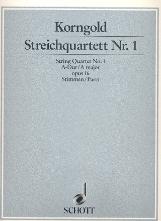 Streichquartett Nr. 1 op. 16 fr Streichquartett Stimmensatz