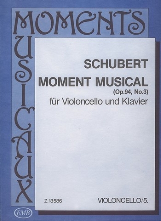 Moment musical op.94,3 fr Violoncello und Klavier