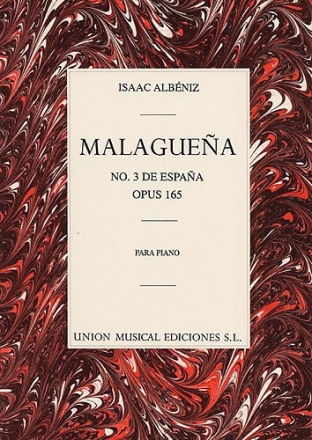 Malaguena op.165,3 para piano