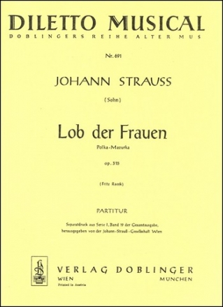 Lob der Frauen op.315 fr Orchester Partitur