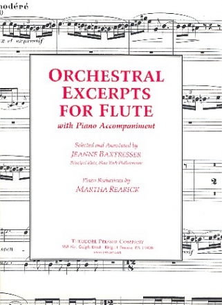 Orchestral Excerpts  for flute with piano accompaniment