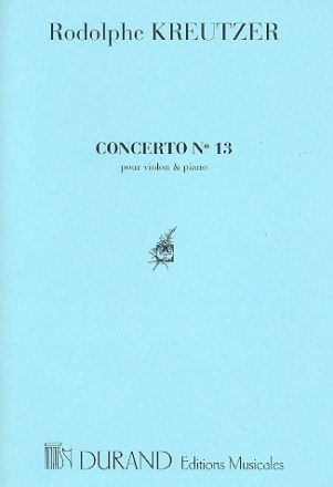 Concerto r majeur no.13 pour violon et piano