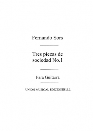 3 piezas de sociedad no.1 para guitarra