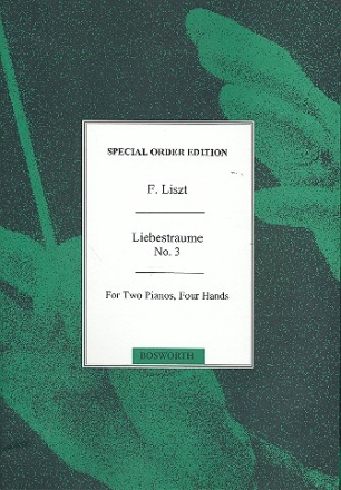 Liebestraum no.3 for 2 pianos 4 hands Verlagskopie