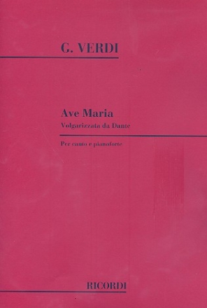 Ave Maria per canto e pianoforte