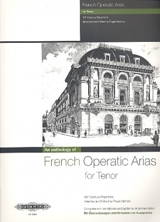 French Operatic Arias from the 19th Century Repertoire for tenor and piano