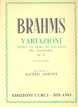 Variazioni op.35 sopra un tema di Paganini per pianoforte