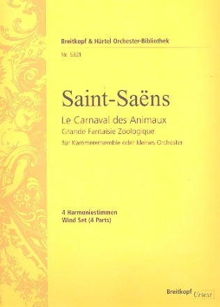 Le Carnaval des Animaux fr 2 Klaviere und Kammerensemble Harmonie