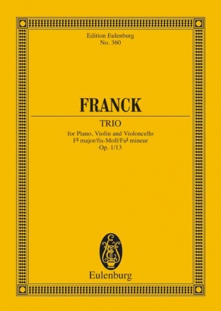 KLAVIERTRIO FIS-MOLL OP.1,1 STUDIENPARTITUR