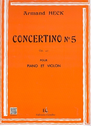 Concertino no.5 op.42 pour violon et piano