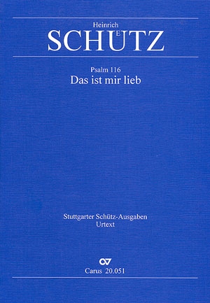 Das ist mir lieb (Psalm 116) Motette fr 5 Singstimmen a cappella