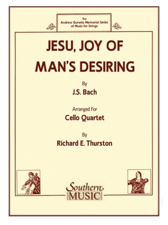 Jesu Joy of Man's Desiring for 4 cellos score and parts