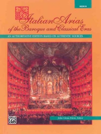 Italian Arias of the baroque and classical Eras for medium voice and piano