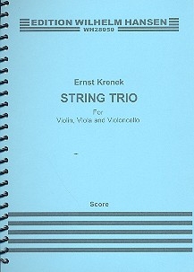 Streichtrio fr Violine, Viola und Violoncello Studienpartitur