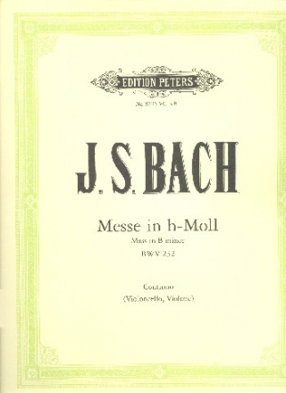 Messe h-Moll BWV232 fr Soli, Chor und Orchester Cello / Bass